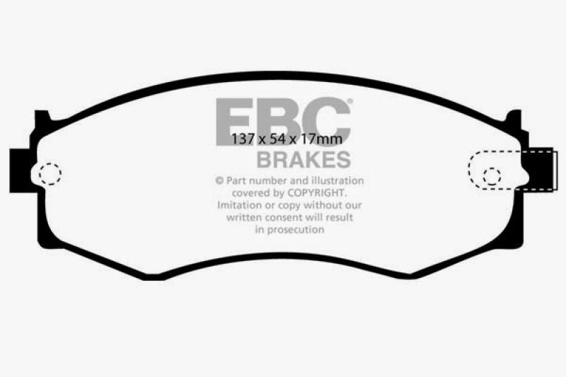 EBC 89-98 Nissan 240SX Yellowstuff Front Brake Pads