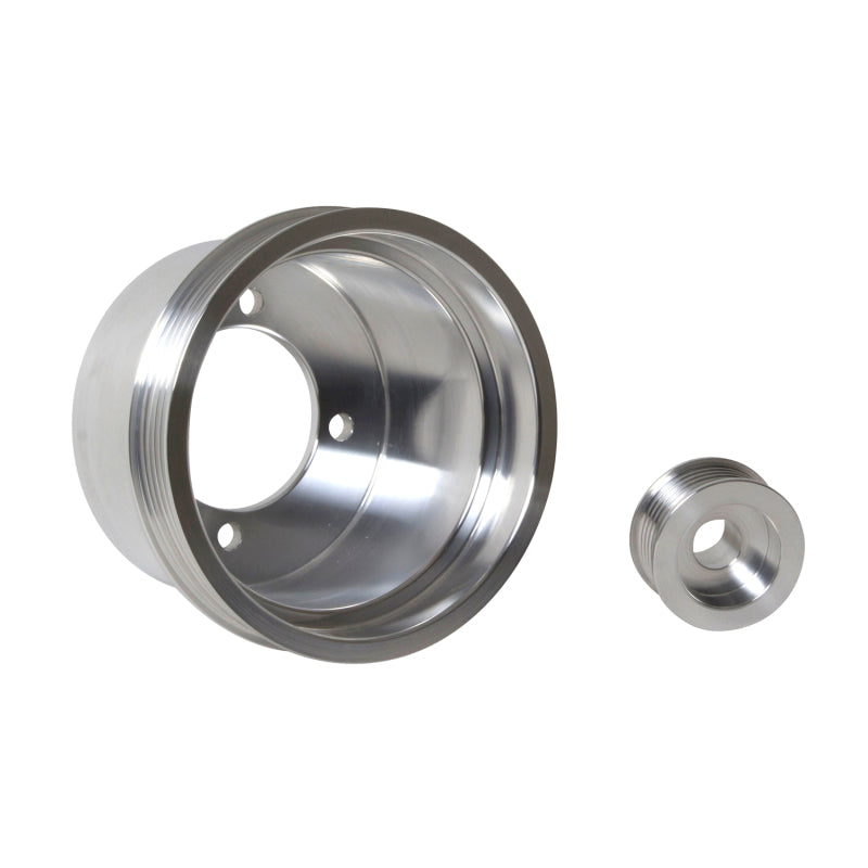 BBK 94-98 Mustang 3.8 V6 Underdrive Pulley Kit - Lightweight CNC Billet Aluminum (2pc)