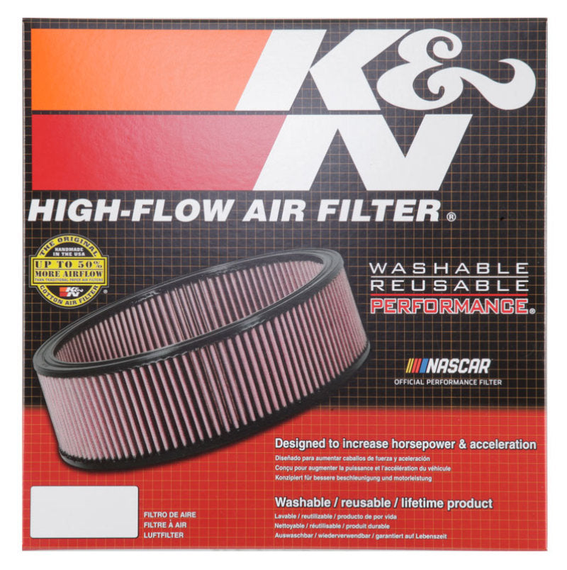 K&N Custom Air Filter 14in OD / 12in ID / 2.813in Height Round Filter