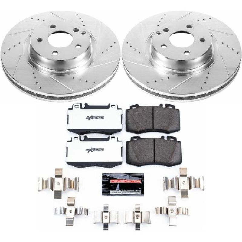 Power Stop 07-09 Mercedes-Benz E350 Front Z26 Street Warrior Brake Kit