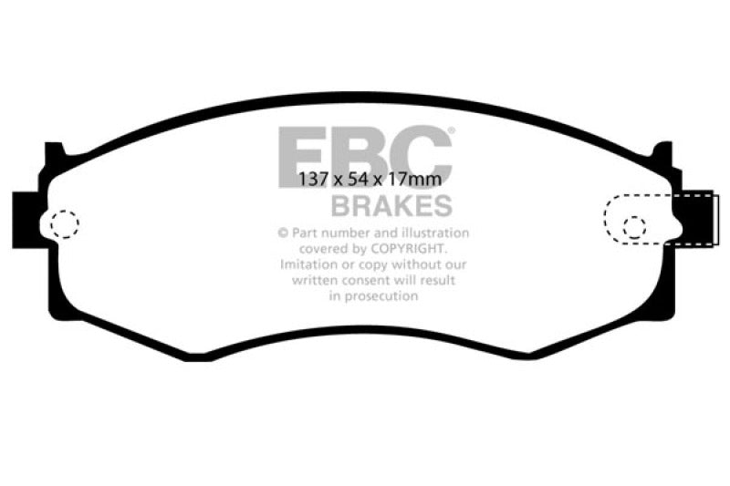 EBC 89-98 Nissan 240SX Yellowstuff Front Brake Pads