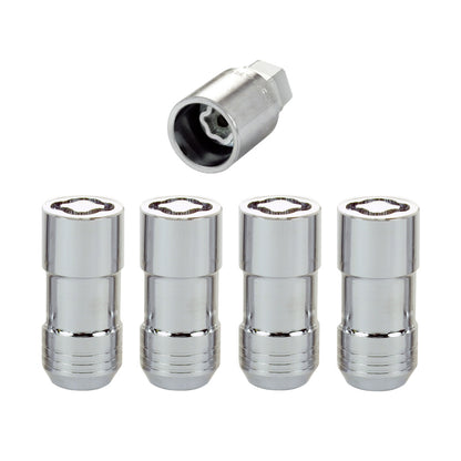 McGard Wheel Lock Nut Set - 4pk. (Cone Seat) M14X1.5 / 21mm & 22mm Dual Hex / 1.965in. L - Chrome