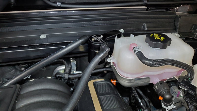 J&amp;L 2021-2025 Jeep Wrangler 392 Oil Separator 3.0 Passenger Side - Black Anodized