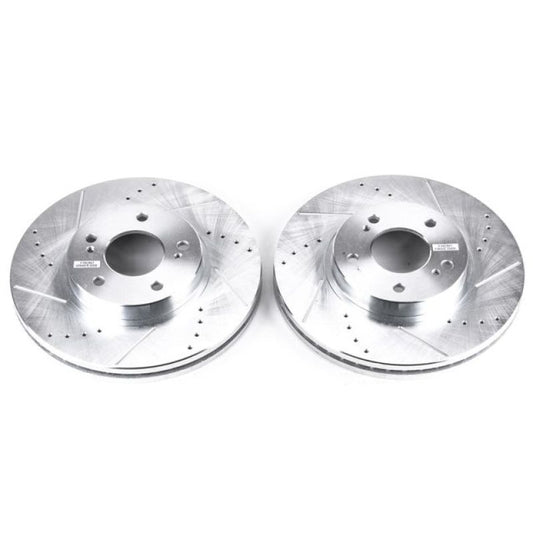 Power Stop 97-01 Infiniti Q45 Front Evolution Drilled & Slotted Rotors - Pair