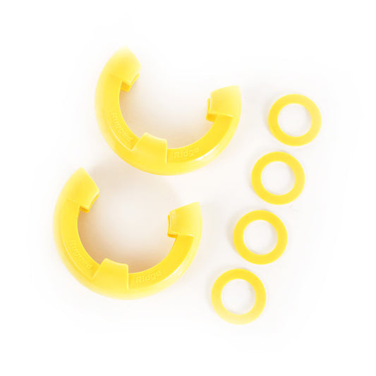 Rugged Ridge Yellow 3/4in D-Ring Isolator Kit