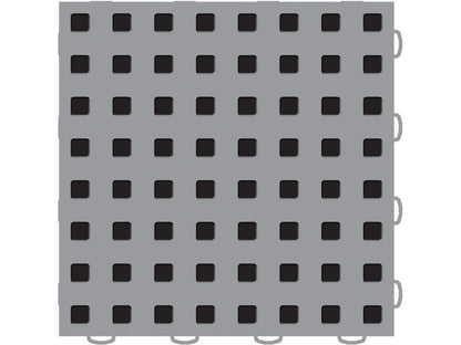 WeatherTech TechFloor - 3in X 12in Tiles(Left Loop) - Grey/Black **Order in Qtys of 10