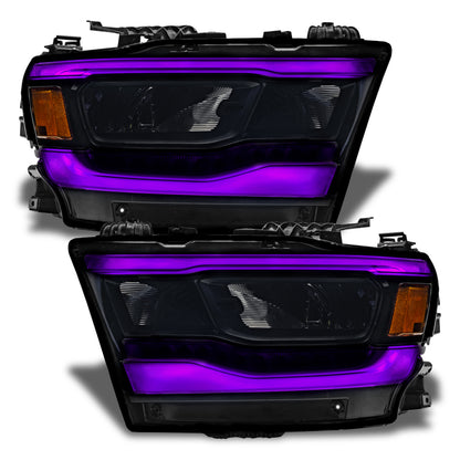 Oracle 19-21 Dodge RAM 1500 RGB+W Headlight DRL Kit- Reflector LED Headlights - +W