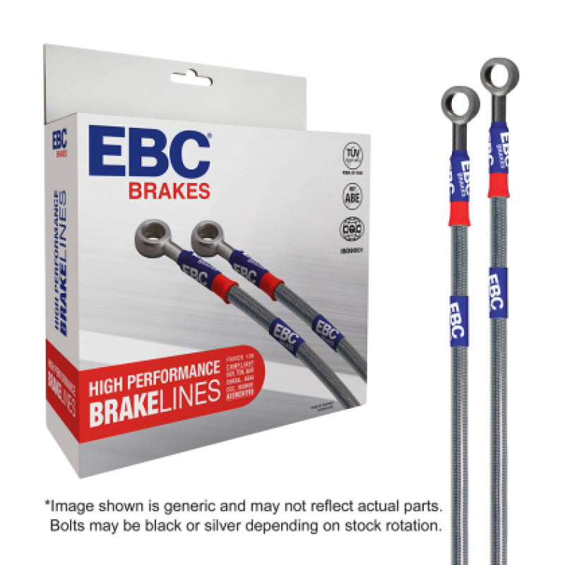 EBC 06-13 Audi A3 2.0T (w/Threaded Line Ends) Stainless Steel Brake Line Kit