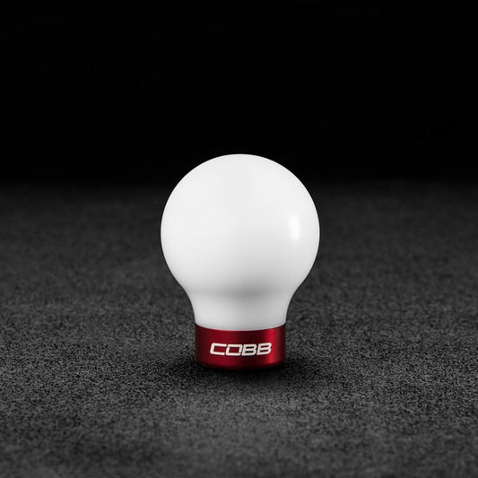 Cobb 07-13 Mazdaspeed3 & 06-07 Mazdaspeed6 Shift Knob - White Knob w/Race Red Base