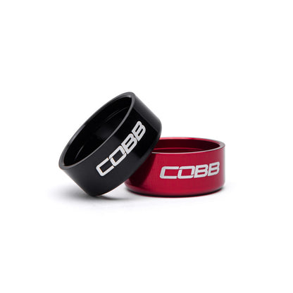 Cobb Subaru 6-Speed Weighted COBB Shift Knob - Black (Incl. Both Red + Blk Collars)