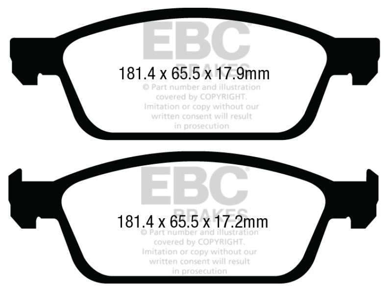 EBC 13-16 Ford Escape 1.6L/2.0T (Incl 4WD) Bluestuff Front Brake Pads