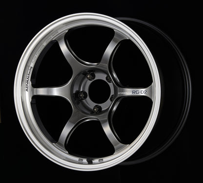 Advan RG-D2 16x6.5 +38 4x100 Machining and Racing Hyper Black Wheel