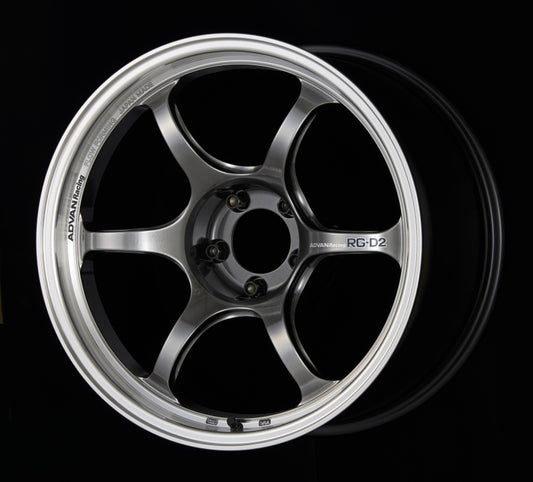 Advan RG-D2 15x5.5 +38 4x100 Machining and Racing Hyper Black Wheel
