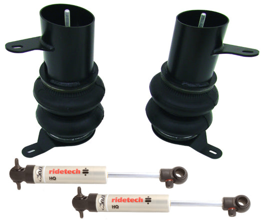 Ridetech 58-64 Impala Rear CoolRide Air Spring & HQ Shock Kit (For Use With Stock Arms)