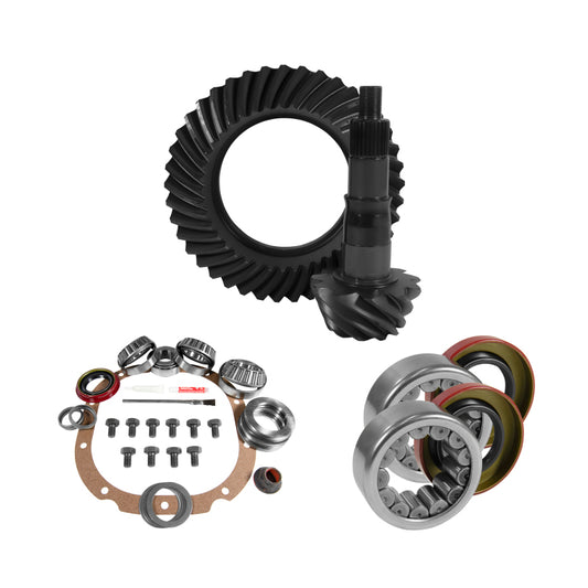 Yukon 8.8in Ford 3.73 Rear Ring & Pinion Install Kit 2.99in OD Axle Bearings and Seals