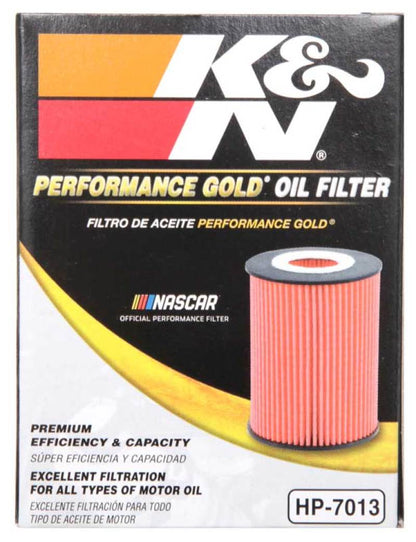K&N 07-09 Mazdaspeed3 Performance Gold Oil Filter (OEM style cartridge filter)