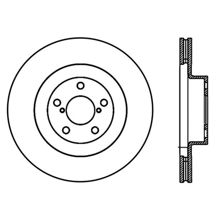 Stoptech 02-10 WRX Front CRYO-STOP Rotor