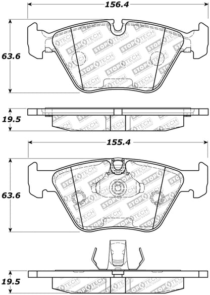 StopTech Street Touring 04-09 BMW X3 (E38) / 06-09 Z4 3.0(E86) Front Brake Pads