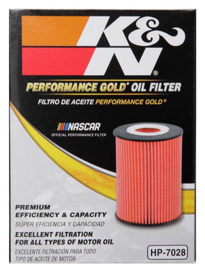 K&N Performance Oil Filter for 2010+ Mercedes Benz GLE350D 3.0L V6 DSL 2.75in OD x 3.625in H