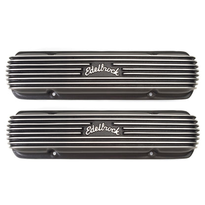 Edelbrock Valve Cover Classic Series Pontiac 1962-1979 301-455 CI V8 Black