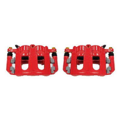 Power Stop 11-17 Ford Explorer Front Red Calipers w/Brackets - Pair