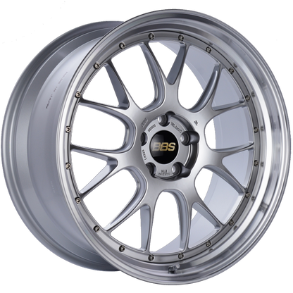 BBS LM-R 21x10 5x120 ET35 Diamond Silver Center Diamond Cut Lip Wheel -82mm PFS/Clip Required