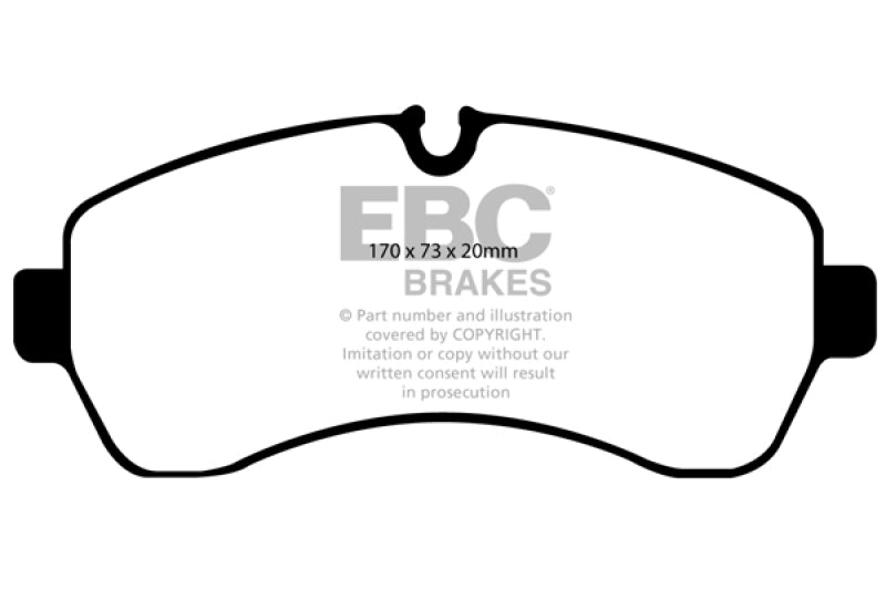 EBC 07+ Dodge Sprinter 3500 Greenstuff Front Brake Pads