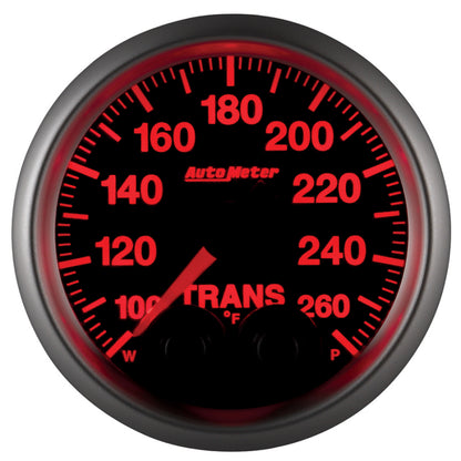 Autometer Elite 52mm 100-260 Degrees F Trans Temperature Peak and Warn Gauge w/ Electronic Control