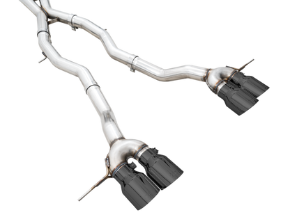 AWE Tuning Track Edition Cat-Back Exhaust for BMW G8X M3/M4 - Diamond Black Tips