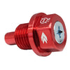 NRG Magnetic Oil Drain Plug M14X1.5 Acura/Honda/Mazda/Mitsubishi - Red