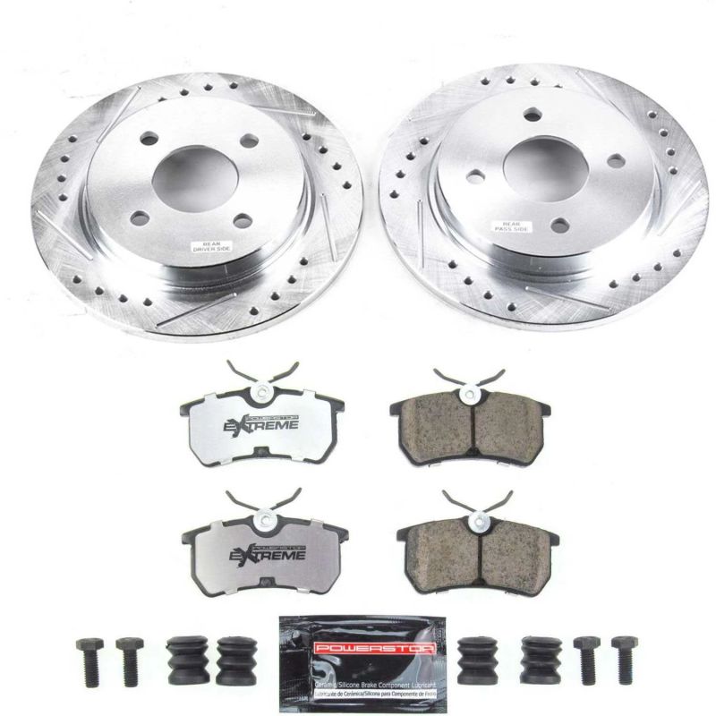 Power Stop 14-19 Ford Fiesta Rear Z26 Street Warrior Brake Kit