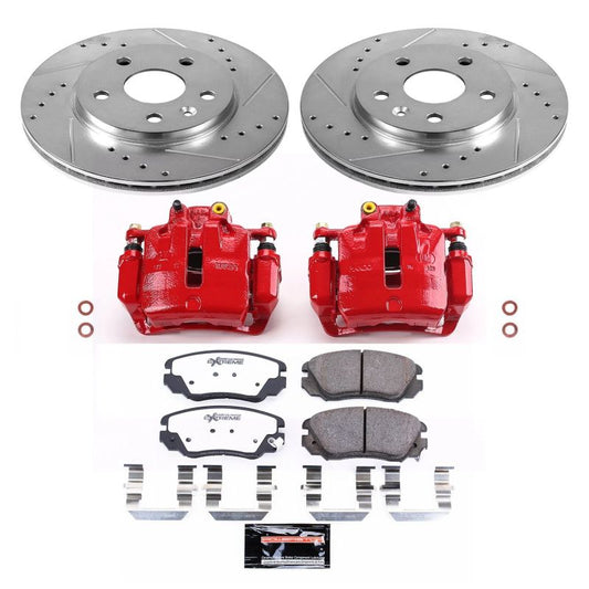 Power Stop 11-16 Buick LaCrosse Front Z26 Street Warrior Brake Kit w/Calipers