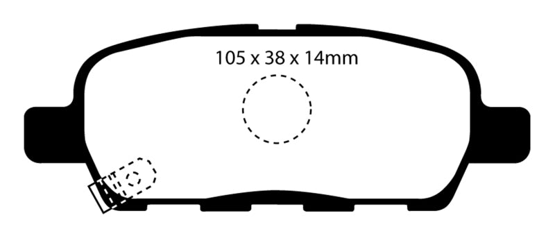 EBC 08-13 Infiniti EX35 3.5 Ultimax2 Rear Brake Pads