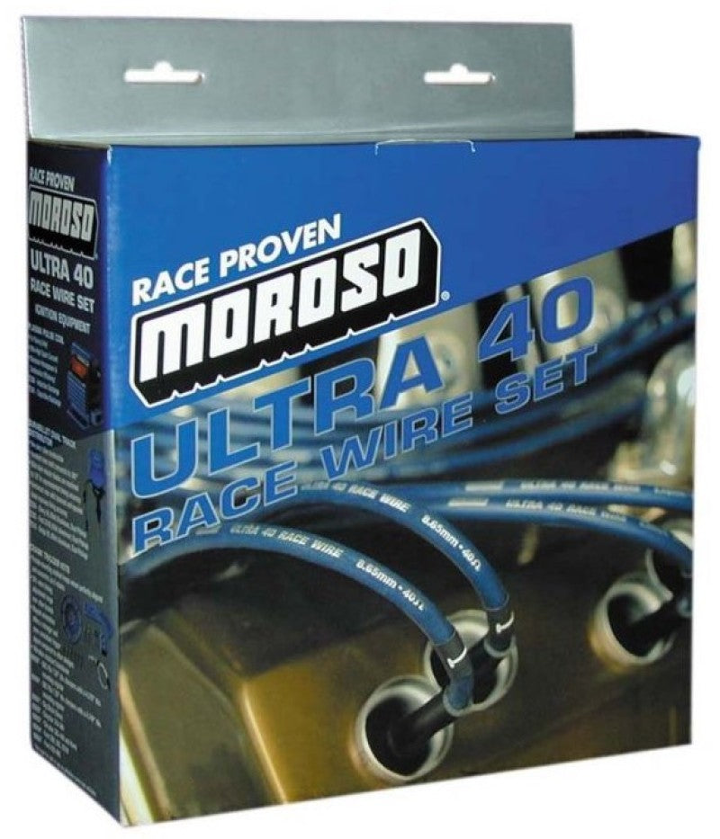 Moroso 03-05 Dodge 5.7L Hemi Ignition Wire Set - Ultra 40 - Unsleeved - Blue