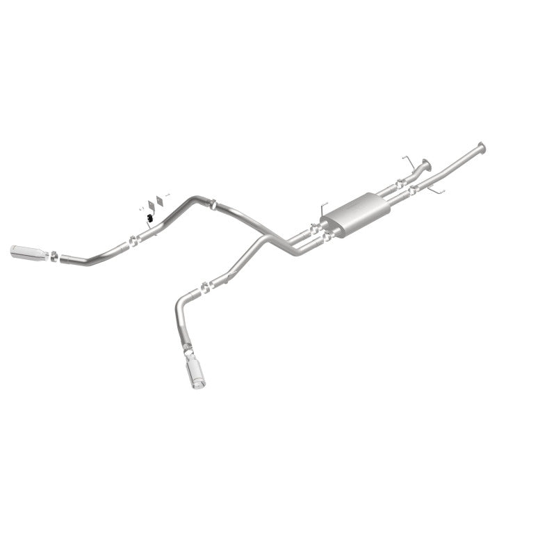 MagnaFlow Cat-Back 10-15 Toyota Tundra SC LB / CC SB 4.6L/5.7L V8 SS 2.5 Dual Split Rear 4in Tip