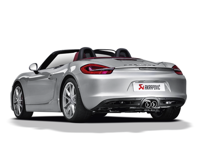 Akrapovic 12-15 Porsche Boxster (981) Slip-On Line (Titanium) w/ Titanium Tips