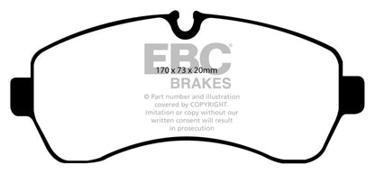 EBC 07+ Dodge Sprinter 3500 Greenstuff Front Brake Pads