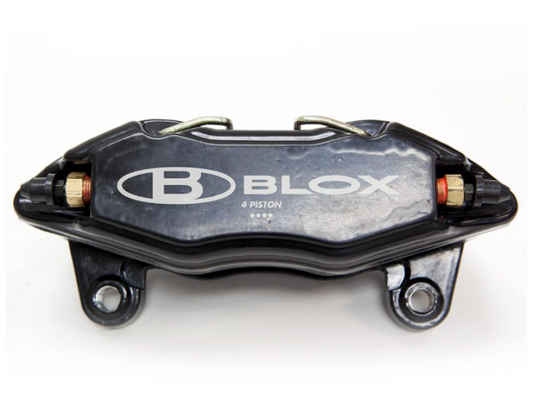 BLOX Racing Forged 4 Piston Calipers - Single (Fits Honda/Acura 262mm Rotors)