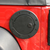 Rugged Ridge Locking Gas Cap Door Black Alum 07-18 Jeep Wrangler JK