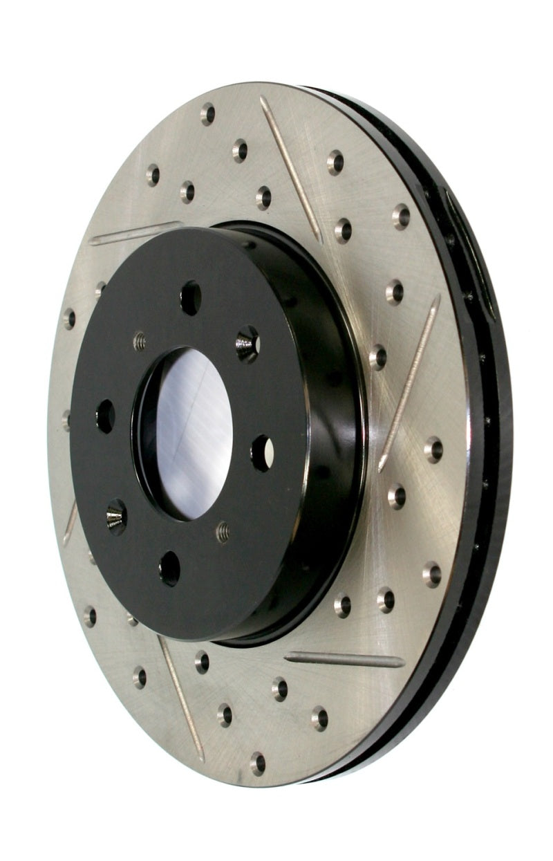 StopTech 90-08 Subaru Legacy/Forester/Impreza Rear Right Drilled SportStop Cryo Rotor