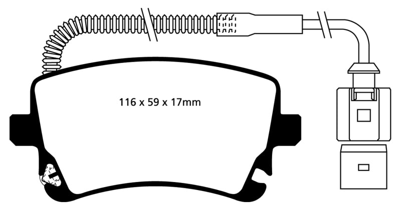 EBC 09-11 Audi A6 Quattro 3.0 Supercharged Ultimax2 Rear Brake Pads