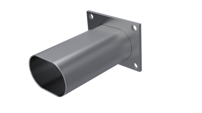 QTP 3in Weld-On QTEC Low Profile Conncetion Oval Tube Kit