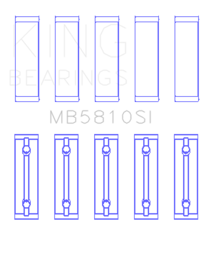 King Engine Bearings Toyota 2AR-FE, 2AR-FXE Crankshaft Main Bearing Set