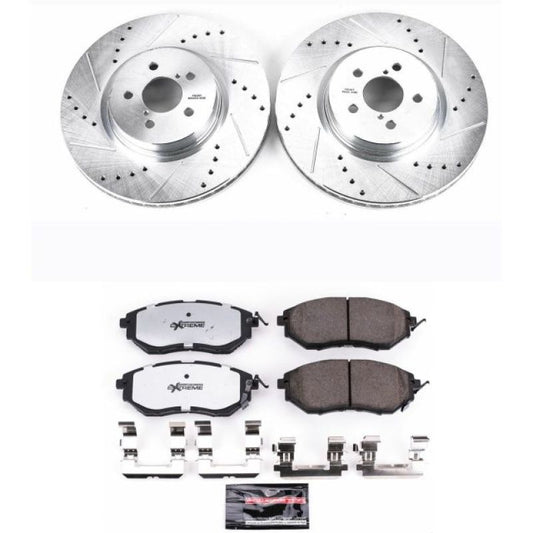 Power Stop 14-18 Subaru Forester Front Z26 Street Warrior Brake Kit