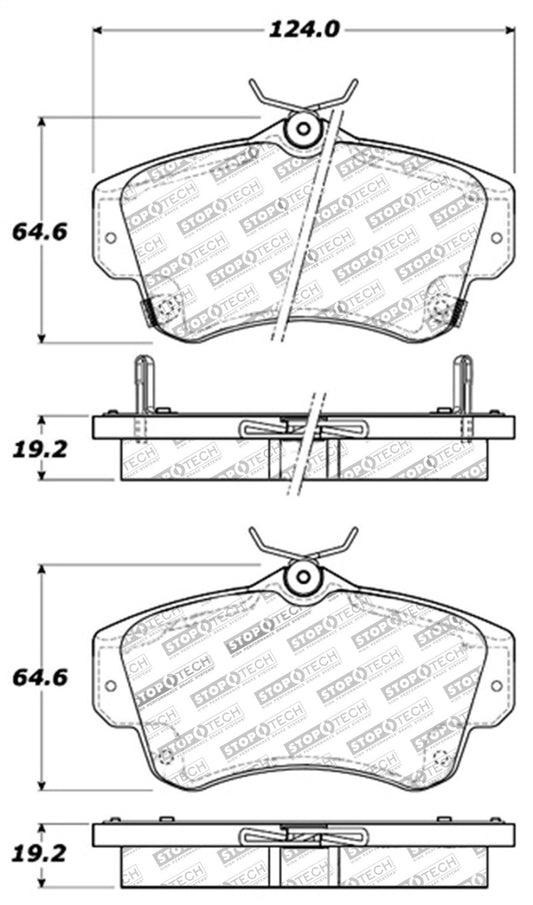 StopTech Street Touring 03-05 Dodge SRT-4 Front Brake Pads