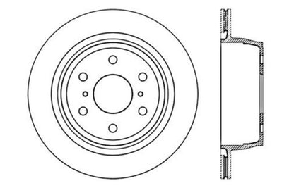 StopTech Drilled Sport Cryo Brake Rotor Right Rear 07-16 Chevy Silverado 1500