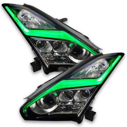 Oracle 15-21 Nissan GT-R RGB+W (Lightning Bolt) Headlight DRL Kit- w/o Controller