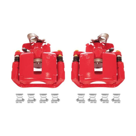 Power Stop 13-17 Ford Explorer Rear Red Calipers w/Brackets - Pair