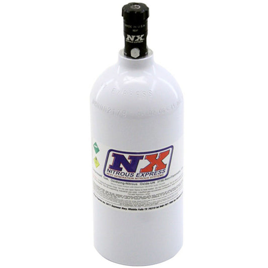 Nitrous Express 2.5lb Bottle w/Motorcycle Valve (4.38 Dia x 12.37 Tall)