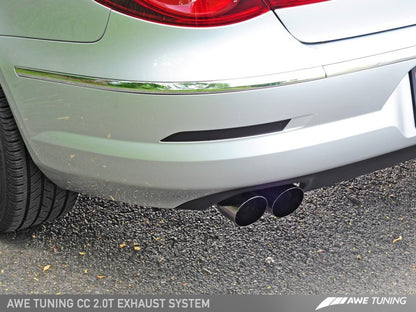 AWE Tuning VW CC 2.0T Touring Edition Performance Exhaust - Chrome Silver Tips